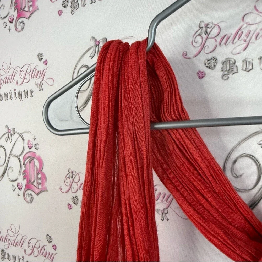 Scarf scarve red bright accessorie wrap head neck etc Elegant Red Scarf